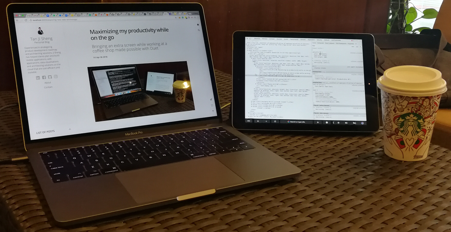 using Duet at Starbucks